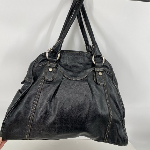 Fossil XL Black Leather Handbag - Picture 4 of 15